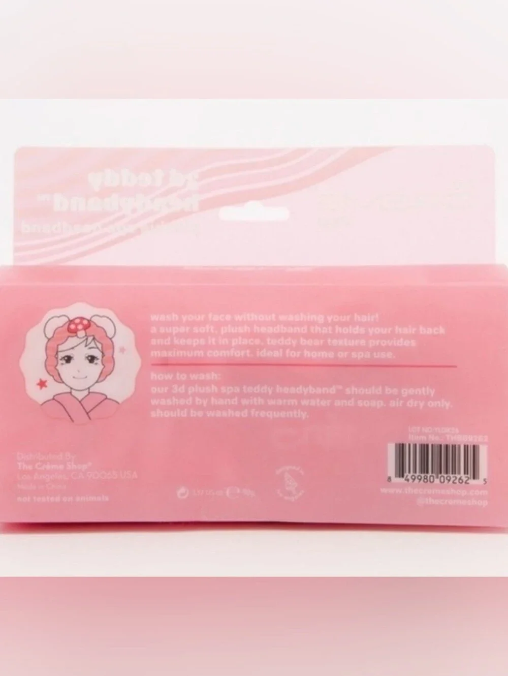 🍄 Plush Red Mushroom Spa Headband - The Creme Shop - 🆕